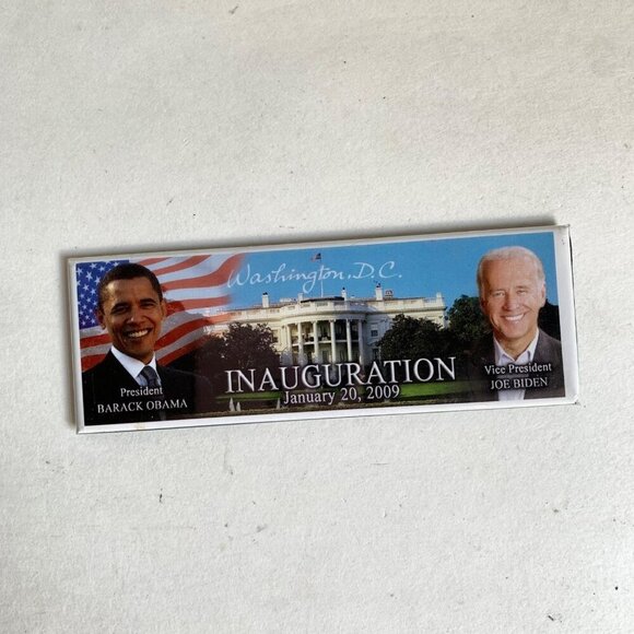 2009 Barack Obama Joe Biden Inauguration Magnet - Picture 1 of 4